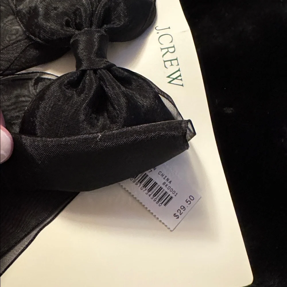 J.Crew Sheer bow hair clip BW787